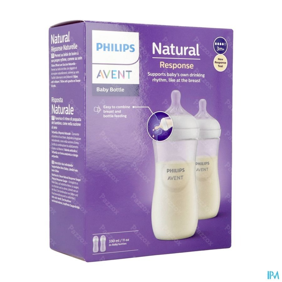 Philips Avent Natural Response 3m+ 3.0 Biberon Duo 2x330ml