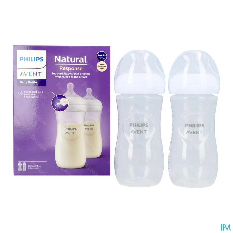 Philips Avent Natural Response 3m+ 3.0 Biberon Duo 2x330ml