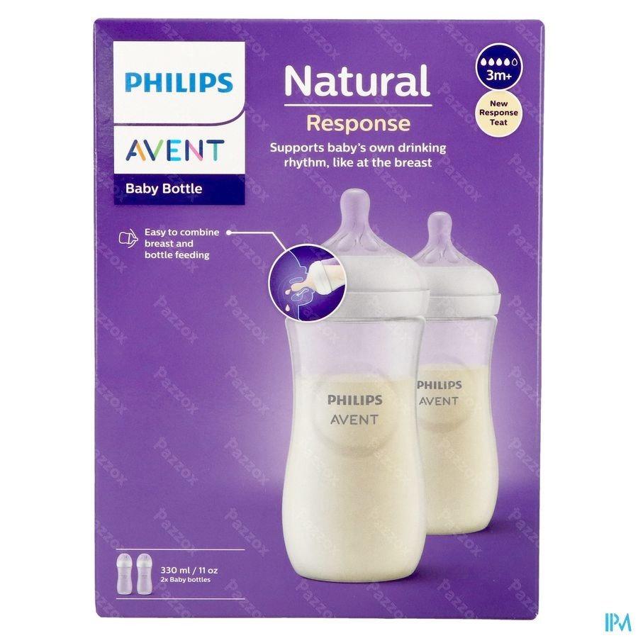Philips Avent Natural Response 3m+ 3.0 Biberon Duo 2x330ml