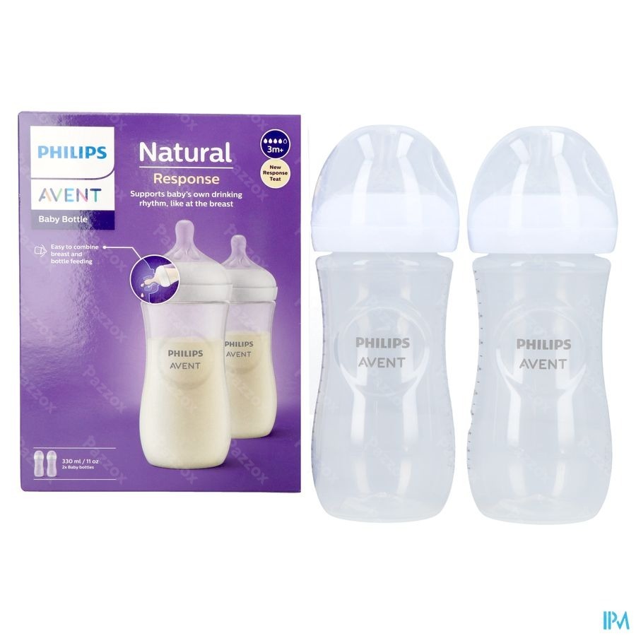 Philips Avent Natural Response 3m+ 3.0 Biberon Duo 2x330ml
