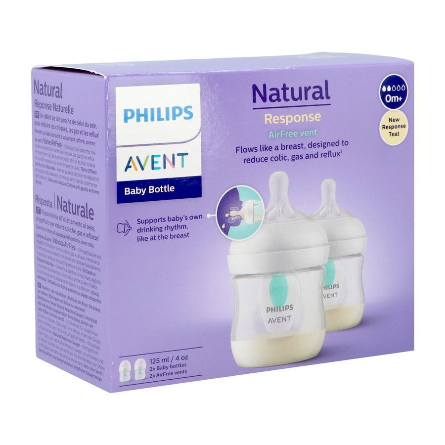 Avent Natural Response Airfree Biberon Duo 2x125ml