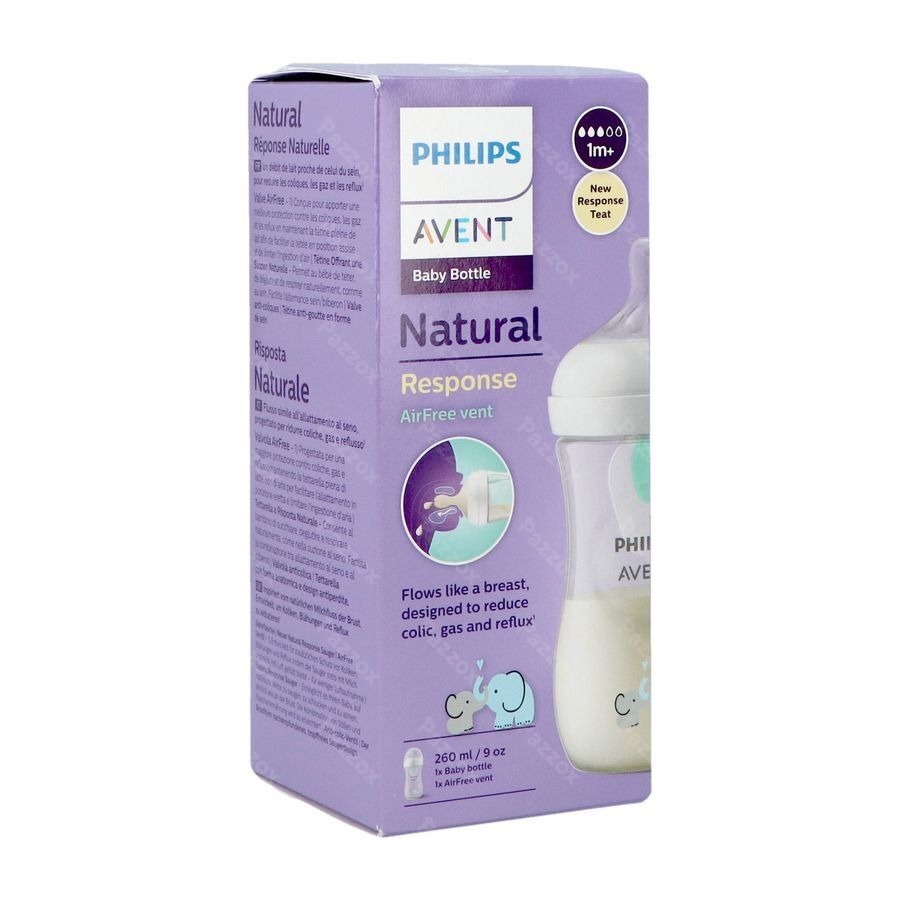 Avent Natural Response Airfree Biberon Elephant 260ml
