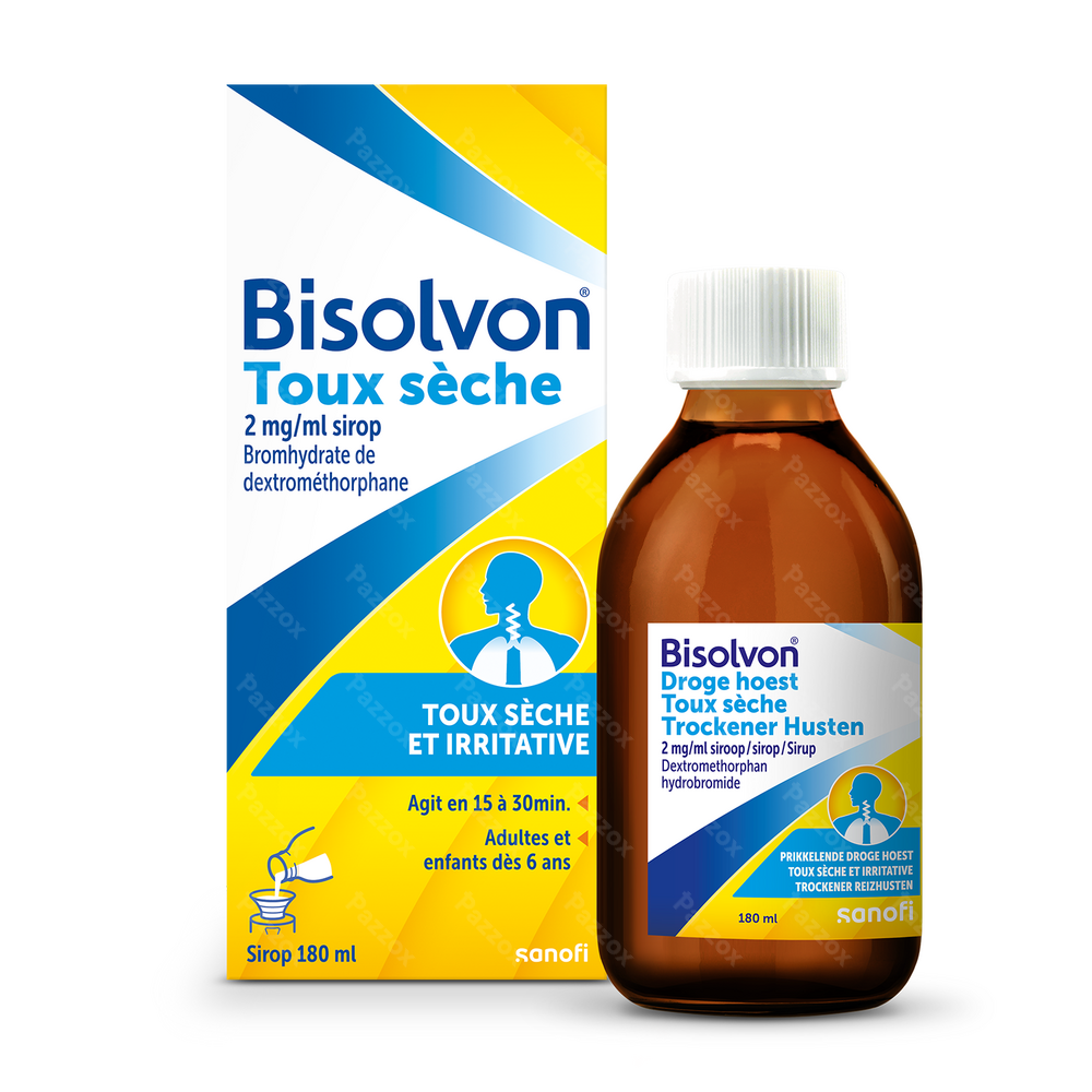 Bisolvon Toux Sèche 2mg/ml Sirop 180ml