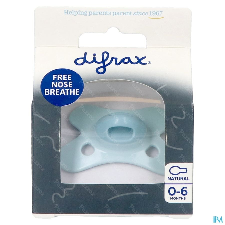 Difrax Sucette Natural 0-6m Special Edition Blue