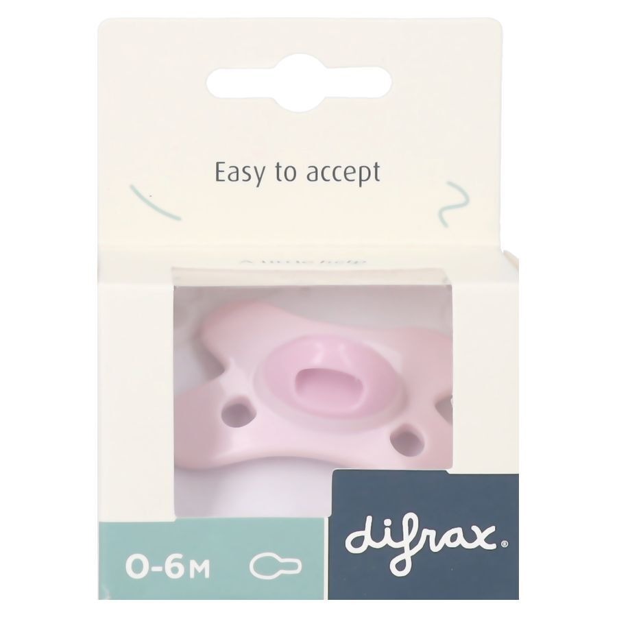 Difrax Sucette Natural 0-6m Spec Edit Rose Quartz