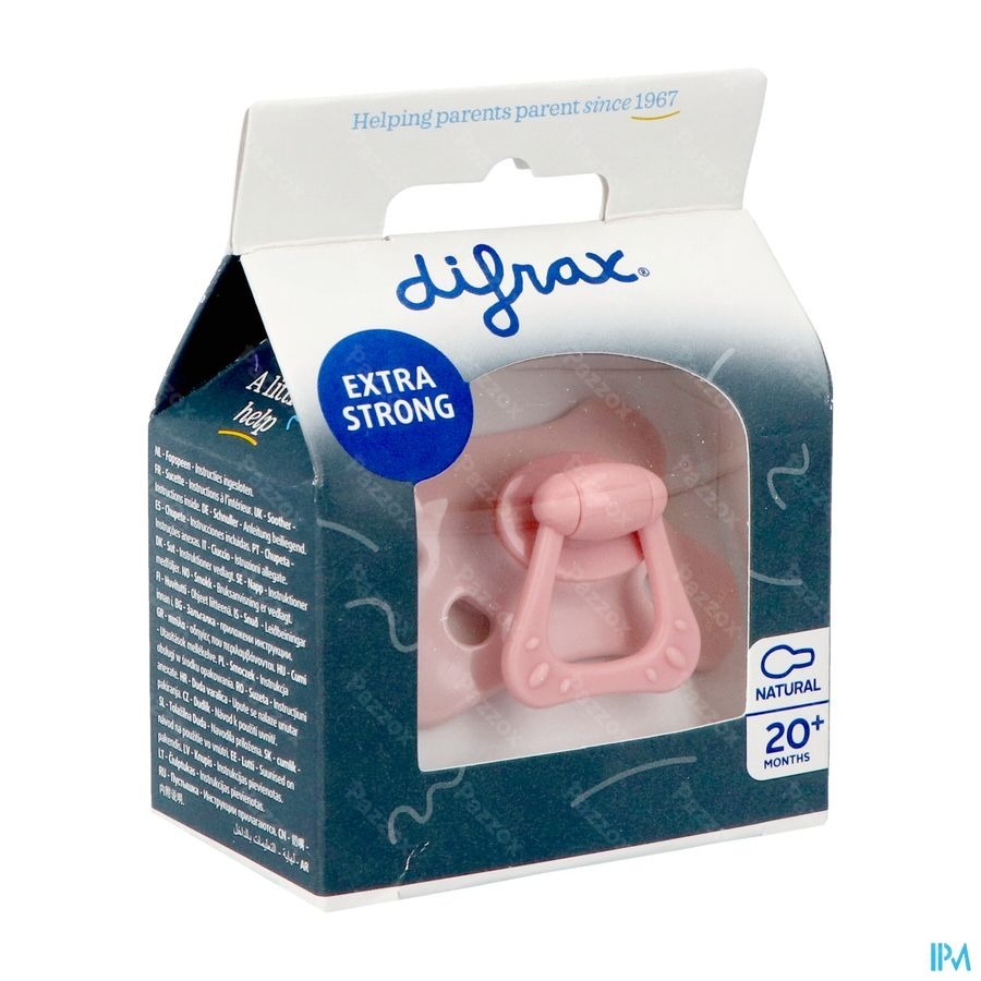 Difrax Sucette Natural 20m+ Spec.edition Pink Opal