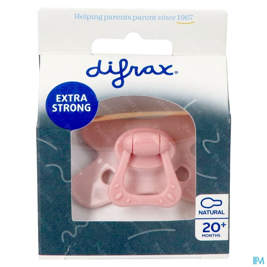 Difrax Sucette Natural 20m+ Spec.edition Pink Opal