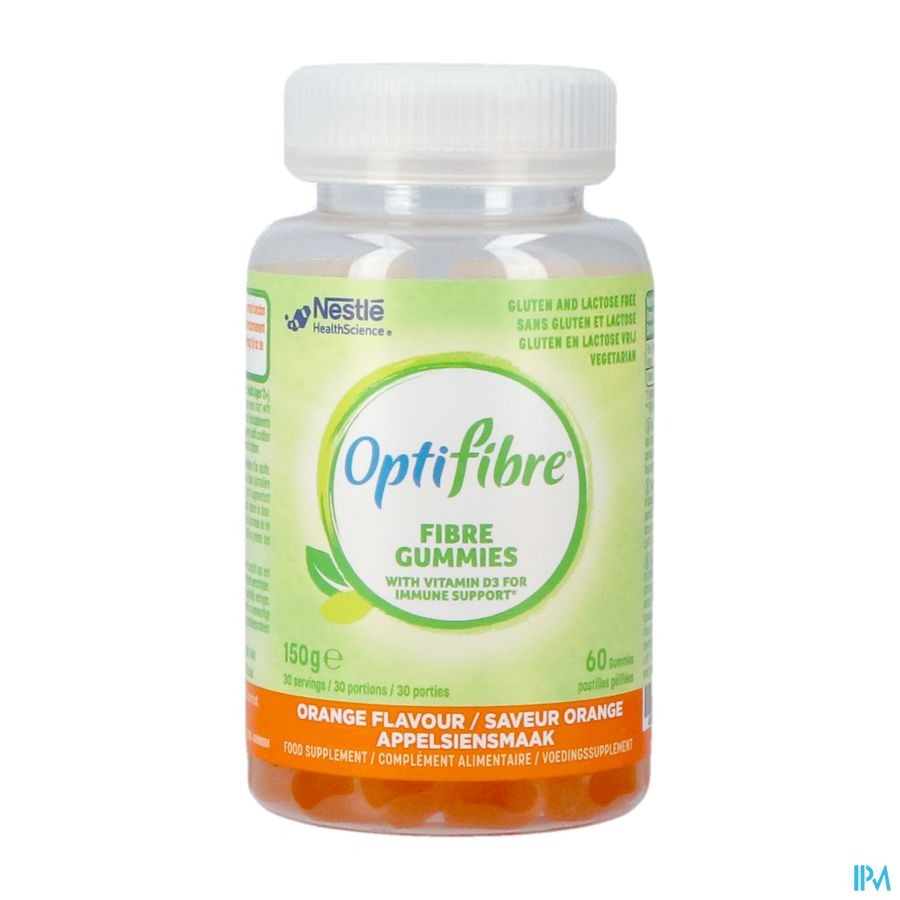 Nestle Optifibre Fibre Orange Gommes 60