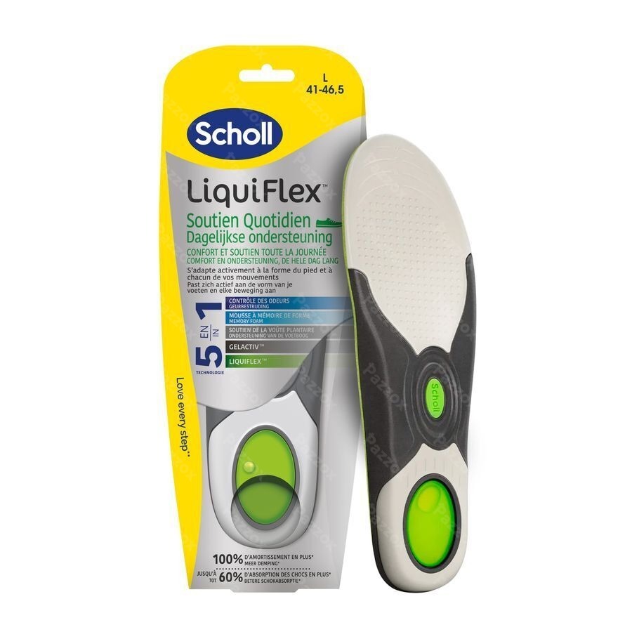 Scholl Semelles Liquiflex Soutien Quotid.l 1 Paire