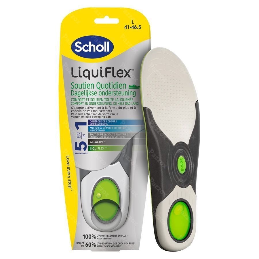 Scholl Semelles Liquiflex Soutien Quotid.l 1 Paire
