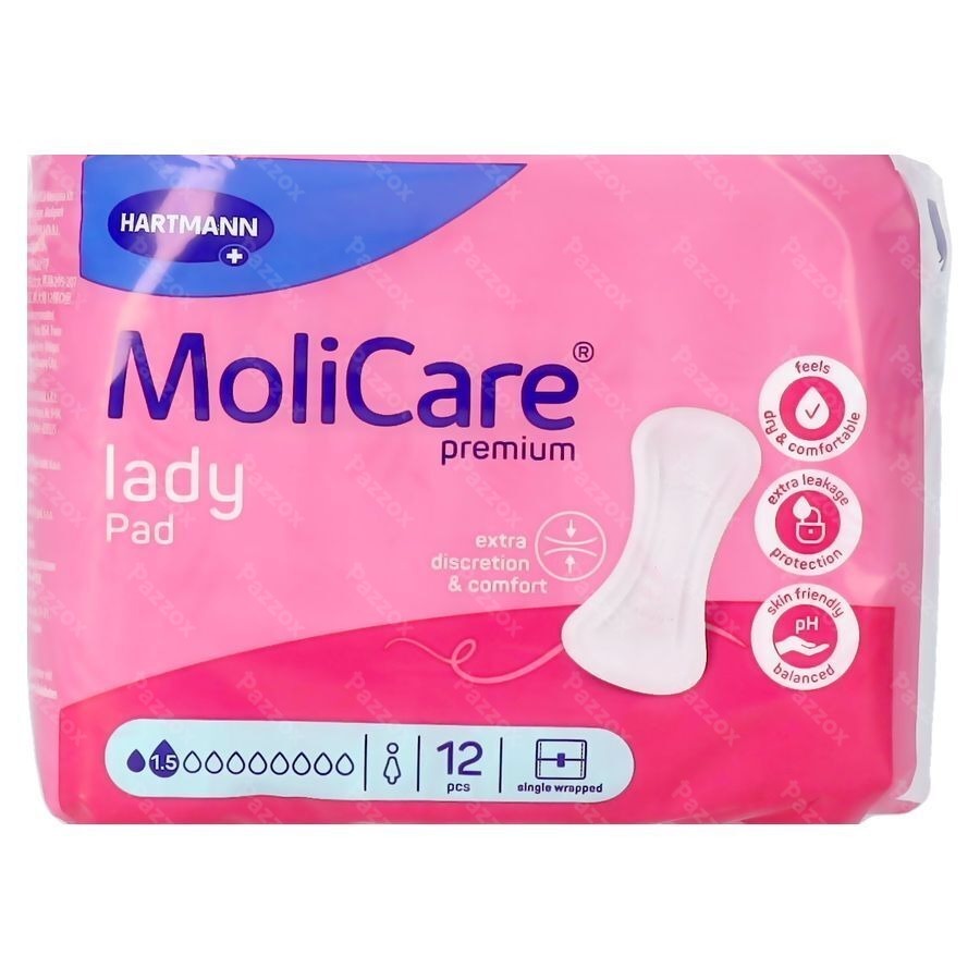 Molicare Premium Lady Pad 1,5 Drops 12 Pièces