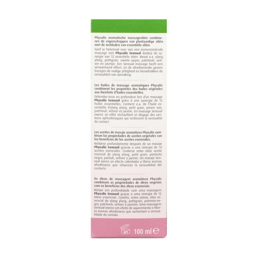 Physalis Massage Oil Sensual 100ml Nf