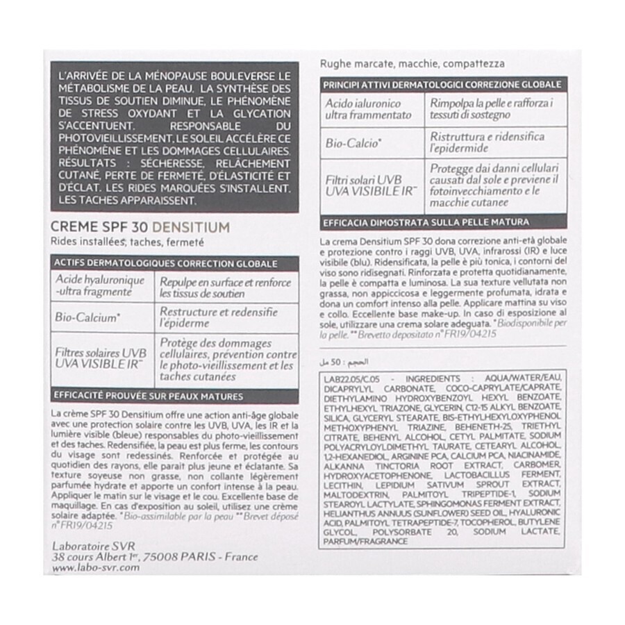 SVR Densitium Crème SPF30 50ml