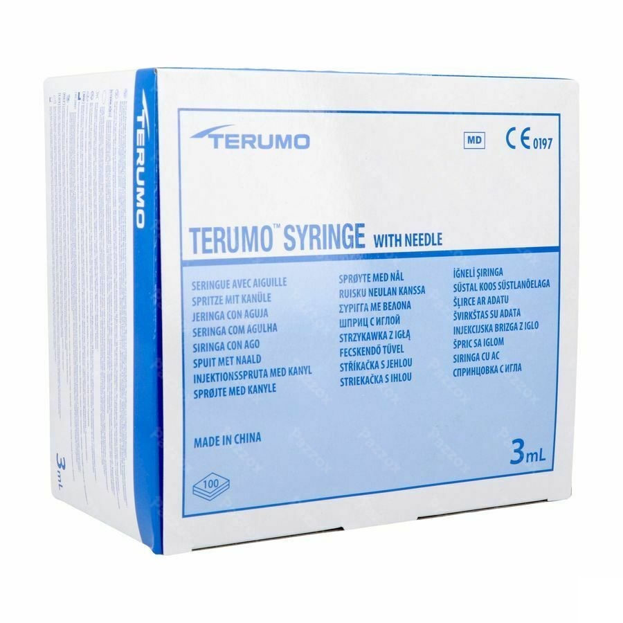 Terumo Seringue 3ml + Aiguille 23g 1 St 25x6mm 100
