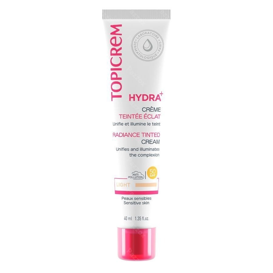 Topicrem Hydra+ Cr Teintee Eclat Claire 40ml Nf