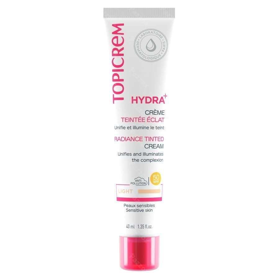 Topicrem Hydra+ Cr Teintee Eclat Claire 40ml Nf