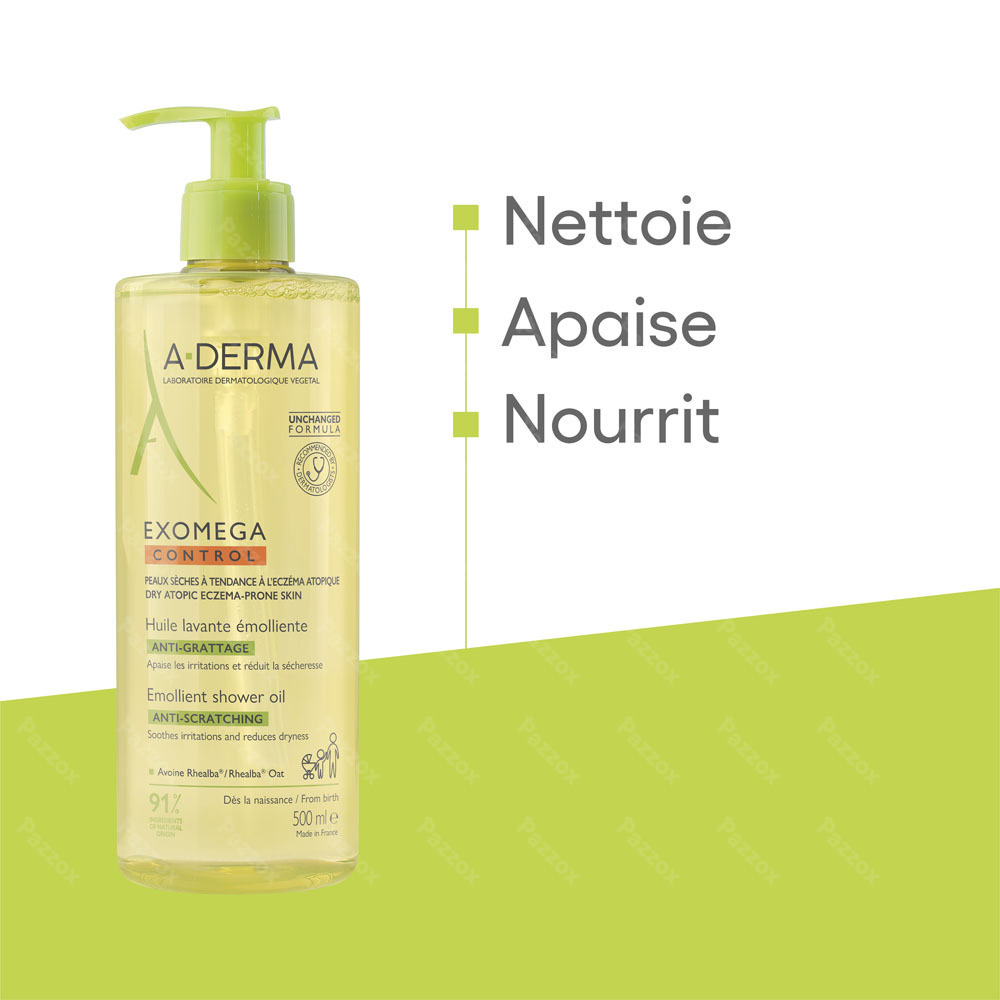 A-Derma Exomega Control Huile Lavante 500ml