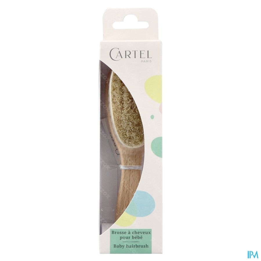Cartel Brosse Cheveux Bebe Bois Naturel Asie