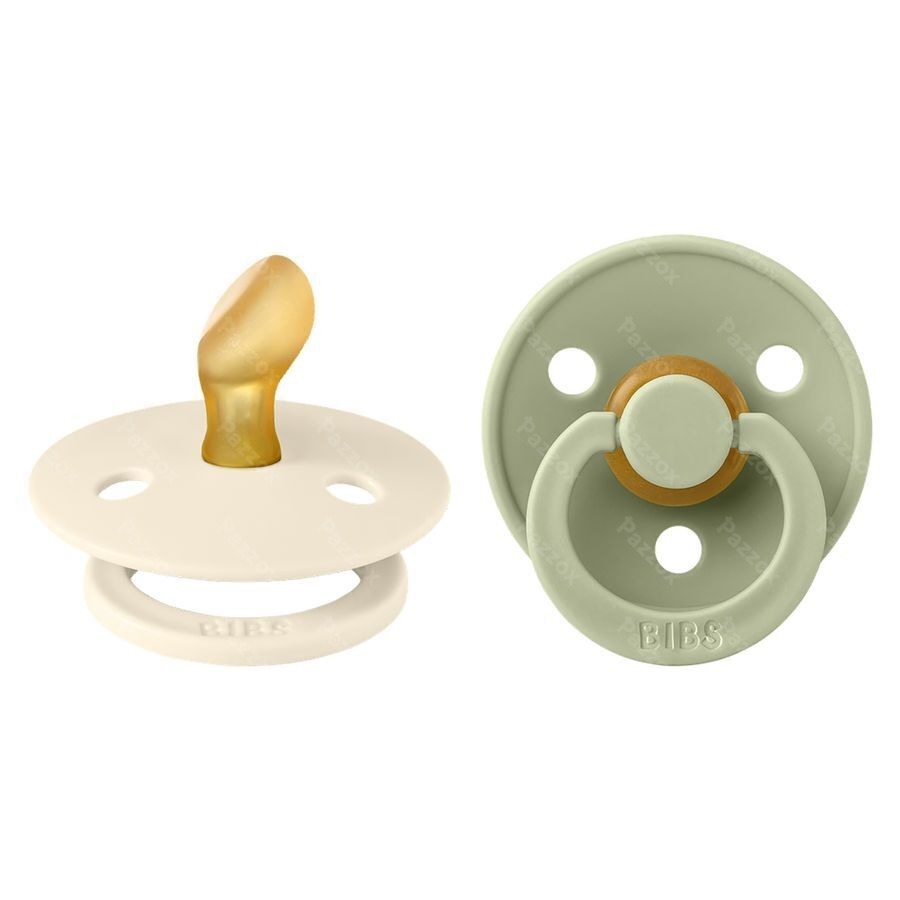 Bibs 1 Tetine Anatomic Duo Ivory/Sage