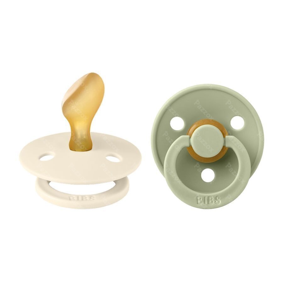 Bibs 2 Tetine Anatomic Duo Ivory/Sage 