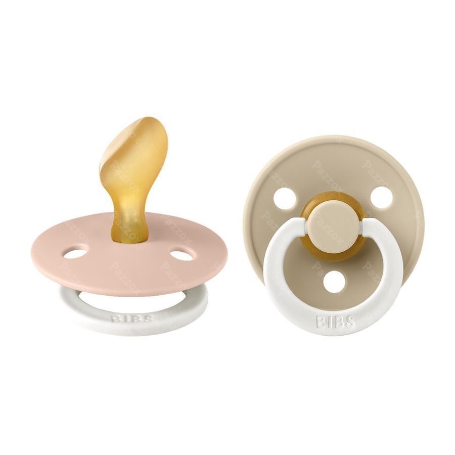 Bibs 2 Sucette Anatomic Glow Duo Vani/blush