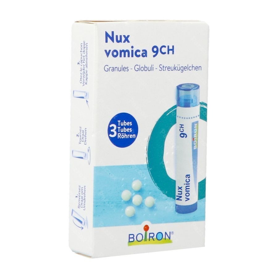 Boiron Nux Vomica 9CH Granules Homeopack 3x4g