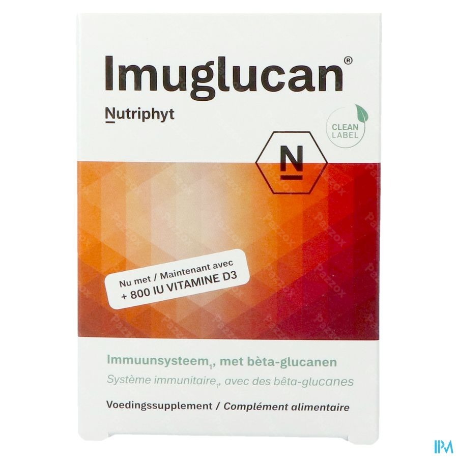 Imuglucan + Vit D3 800 Iu Caps 2x15 Nutriphyt