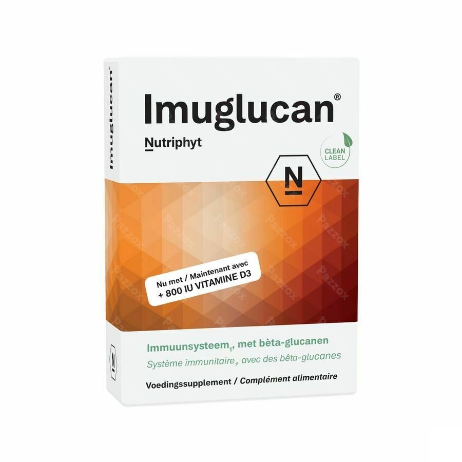 Imuglucan + Vit D3 800 Iu Caps 2x15 Nutriphyt