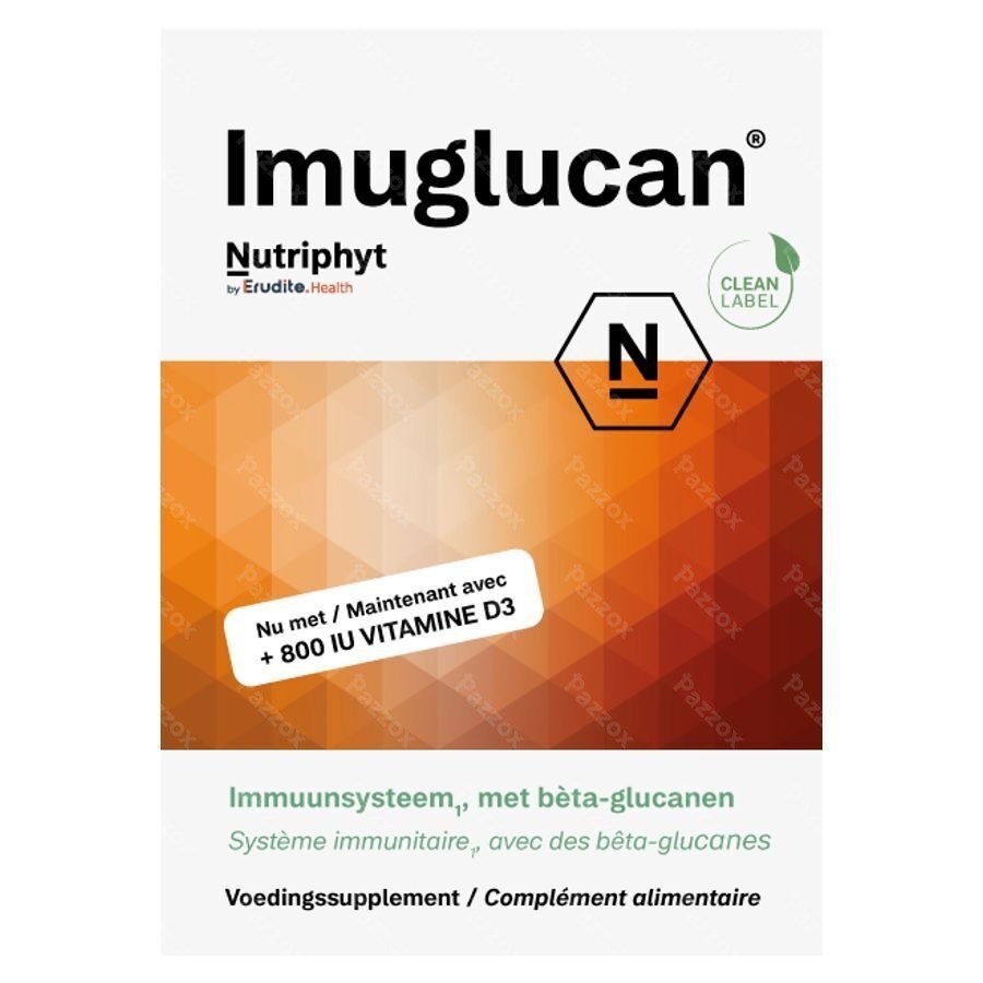 Imuglucan + Vit D3 800 Iu Caps 2x15 Nutriphyt
