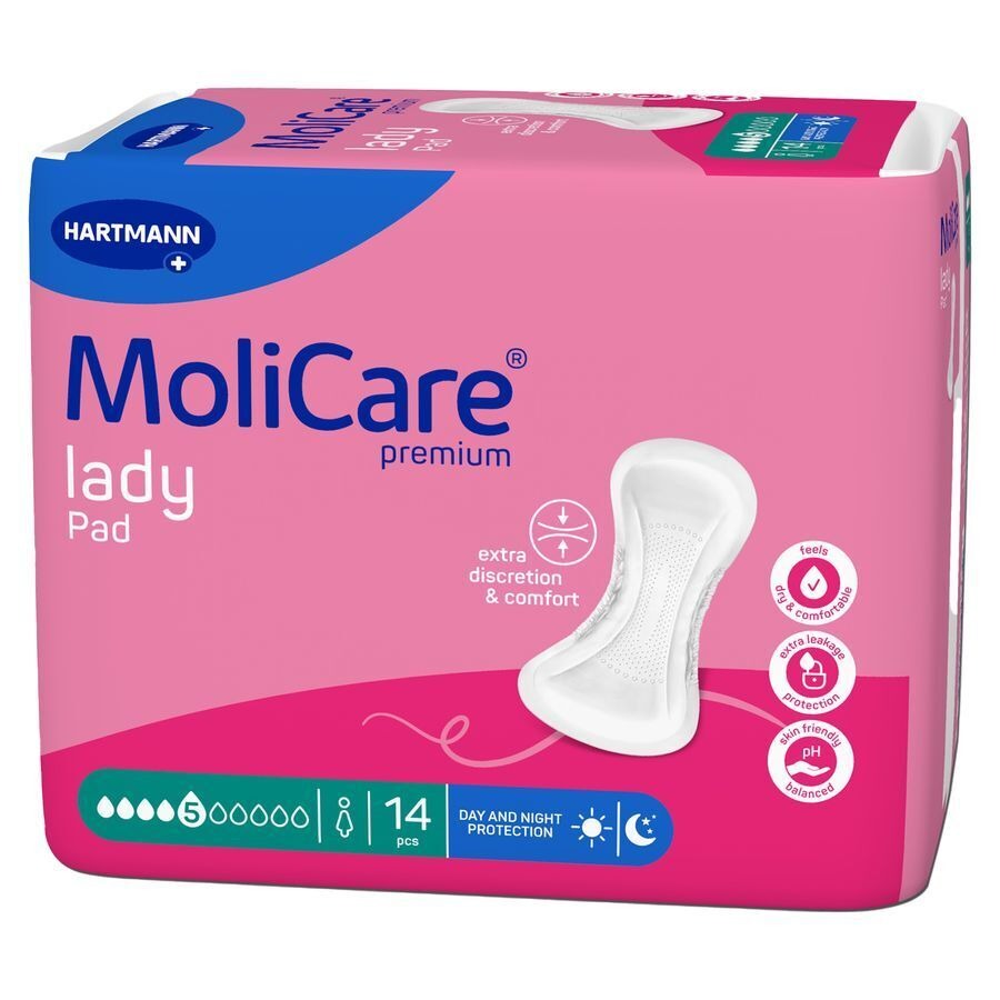 Molicare Premium Lady Pad 5 Drops 43x16cm 14 Nf