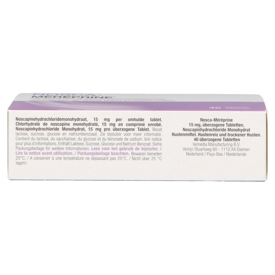 Nosca Mereprine 15mg Comp Enrobes 40