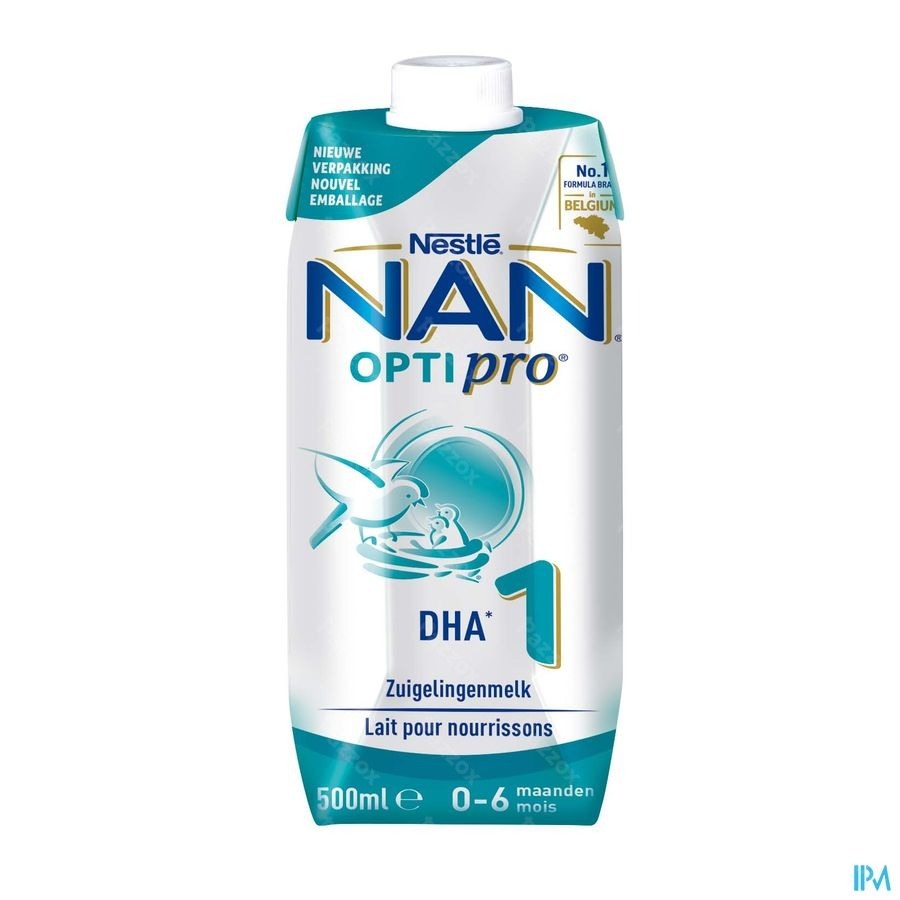 NAN Optipro 1 Lait pour Nourrissons Bébé 500ml