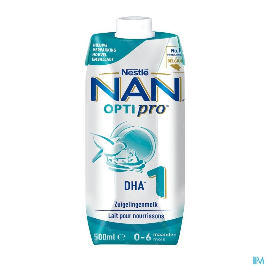 NAN Optipro 1 Lait pour Nourrissons Bébé 500ml