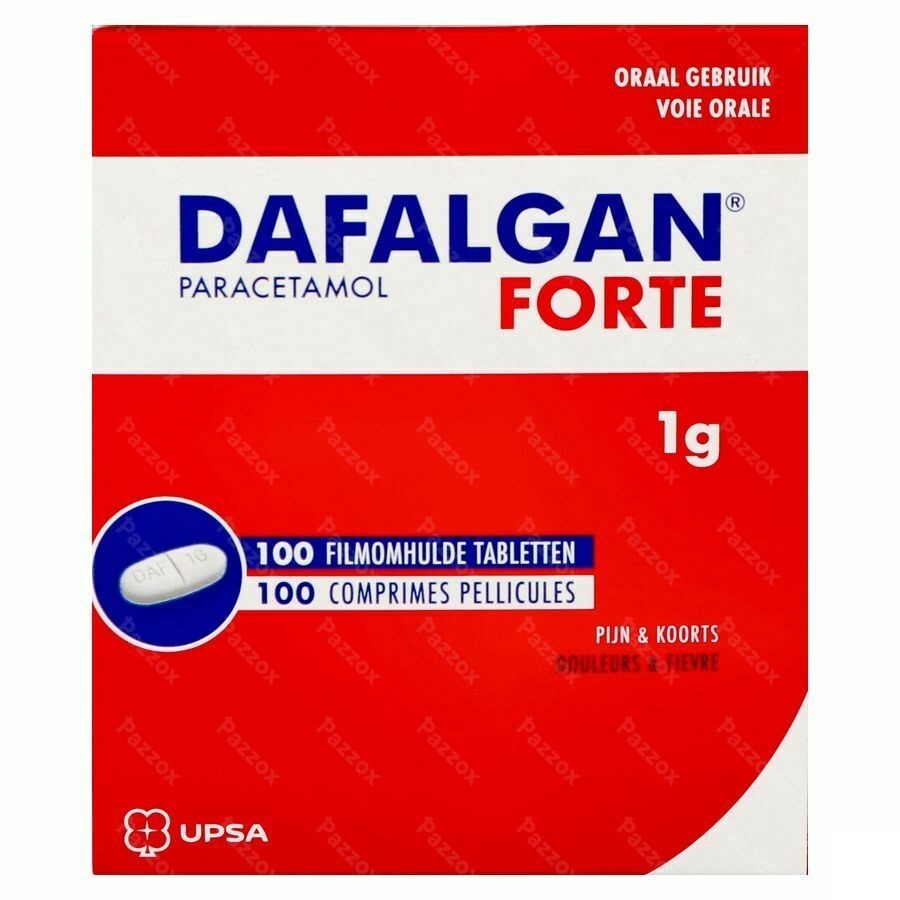 Dafalgan Forte 1g Comp Pell 100