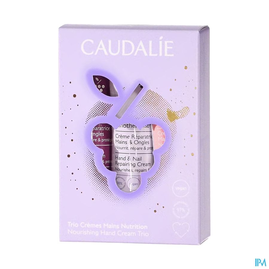 Caudalie Coffret Noël Trio Crèmes Mains
