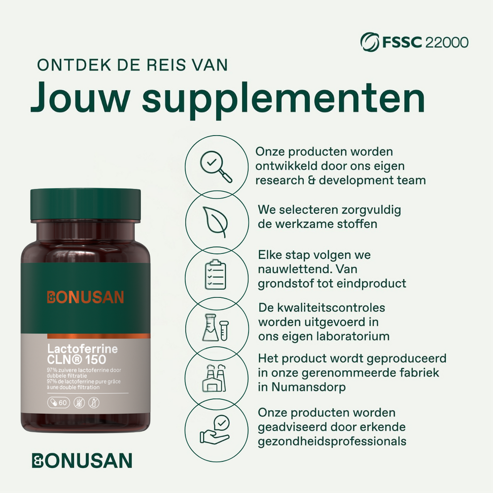 Bonusan Lactoferrine CLN 150mg 60 Capsules