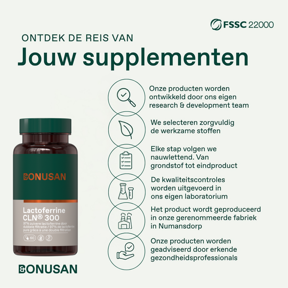 Bonusan Lactoferrine CLN 300mg 60 Capsules