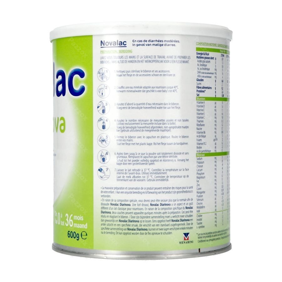 Novalac Diarinova Pdr 600g Nf
