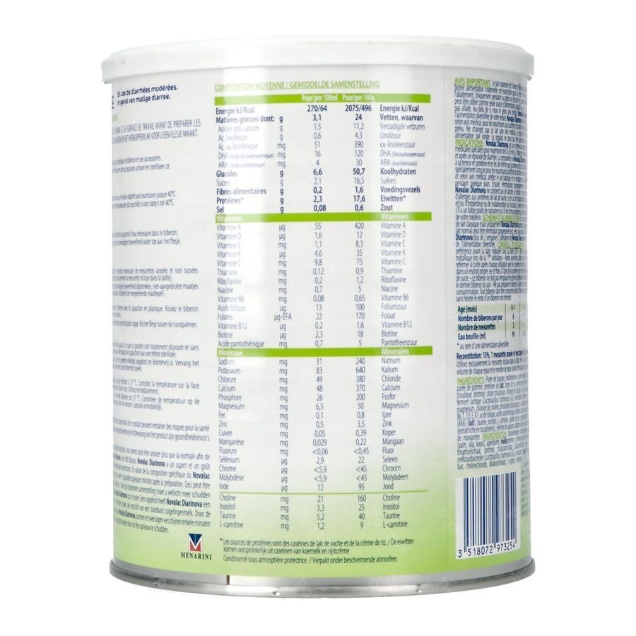 Novalac Diarinova Pdr 600g Nf