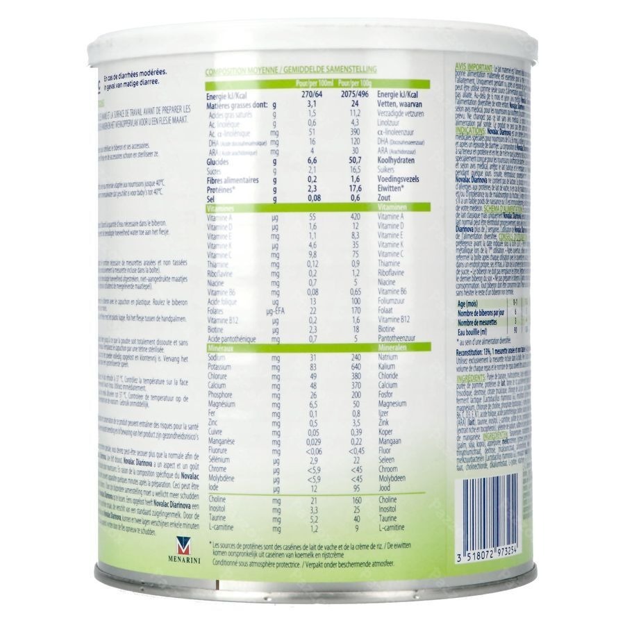 Novalac Diarinova Pdr 600g Nf