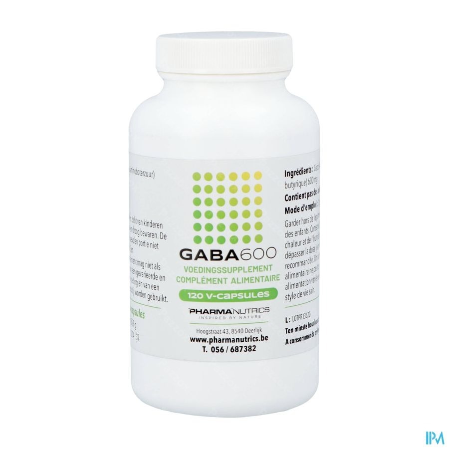 Pharmanutrics Gaba 600 120 V-Caps 