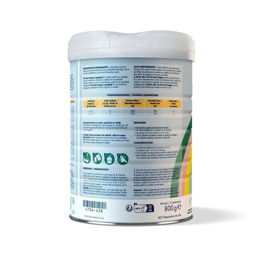 Pure Goat Lait Suite 2 Pdr 800g