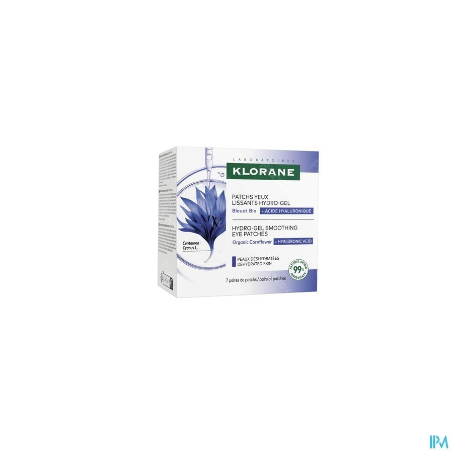 Klorane Visage Bleuet Bio Patch Liss.hydro-gel 7x2