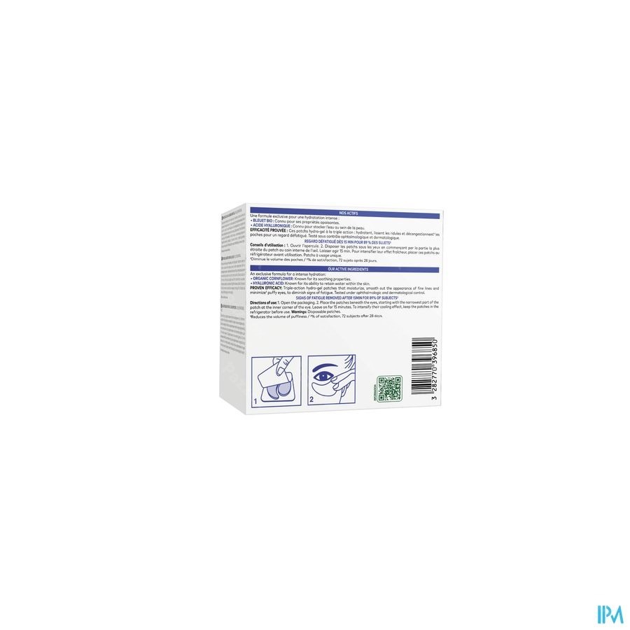 Klorane Visage Bleuet Bio Patch Liss.hydro-gel 7x2
