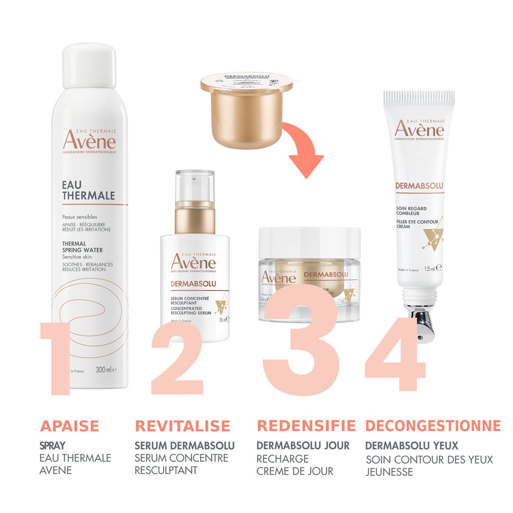 Avène Dermabsolu Crème jour redensifiante recharge anti-âge, Bakuchiol, Pro-ceramides 50ml