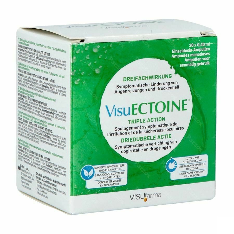 Visuectoine Triple Action Gouttes Oculaires 12ml