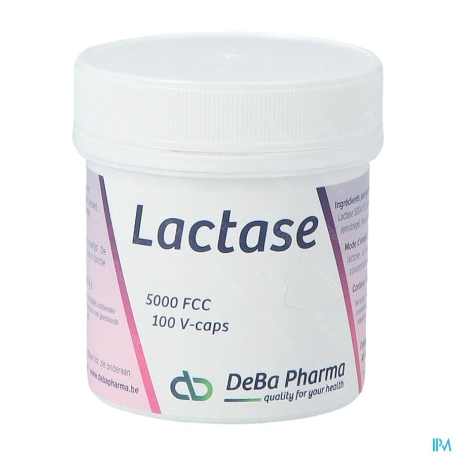 Deba Pharma Lactase 5000 FCC 100 V-Caps