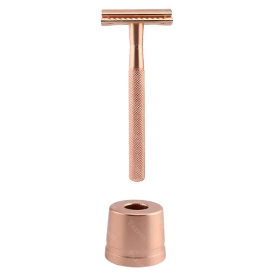 Wondr Safety Razor + Support Rose Doré
