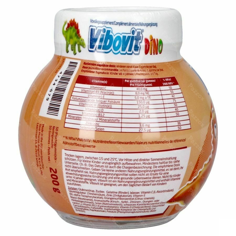 Vibovit Dino 4+ Junior 50 Gommes