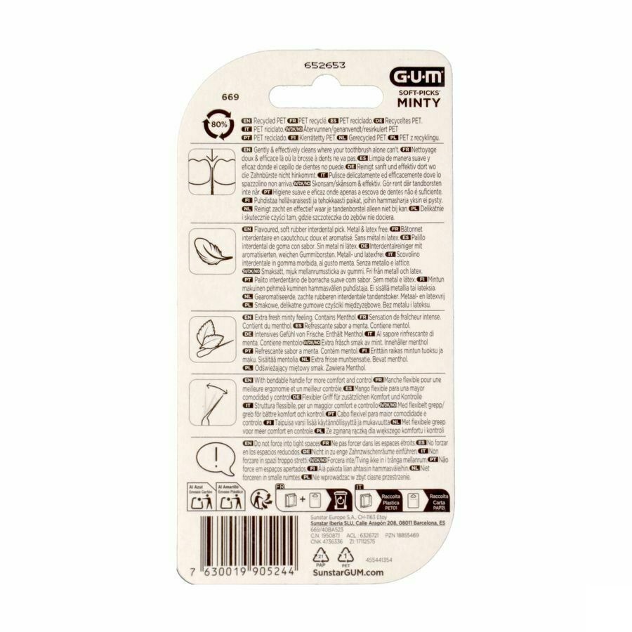 Gum Soft Picks Minty Small 40